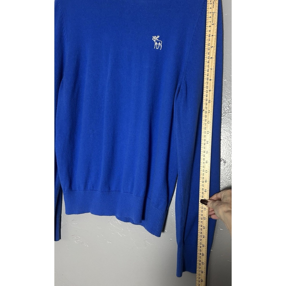 Abercrombie & Fitch Men's Blue Vintage Sweater, Muscle Fit Size XXL Y2K - Picture 7 of 9